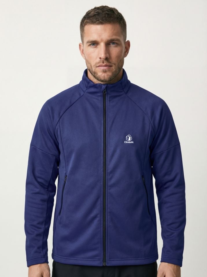 Climbolic Vista Tam Fermuarlı Erkek Polar Ceket Lacivert - 2XL